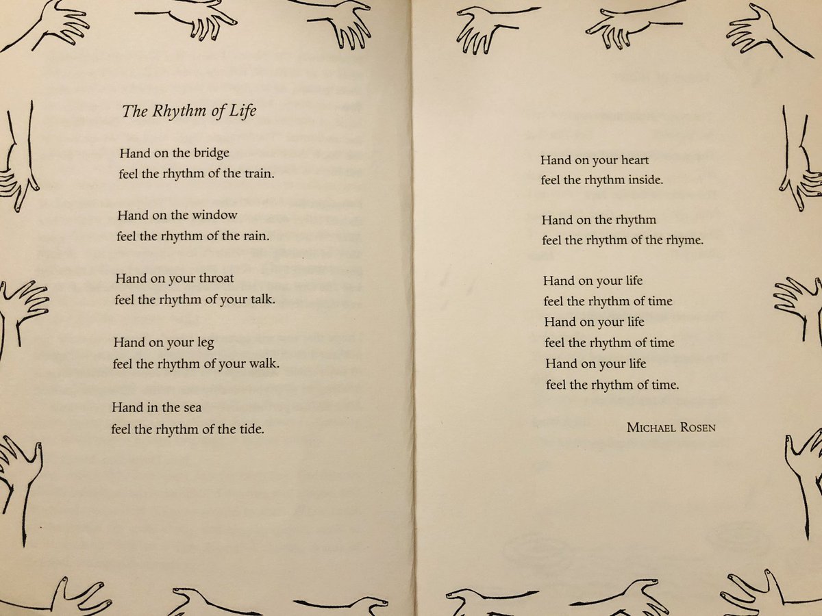 DrShelleyK's tweet photo. I find it’s lovely #selfcare when my interests align with my little ones’.

This morning my 5yo son &amp; I discovered this beauty of a poem. He reflected after “you know mummy, rhythm is really everywhere”. So true! We just have to open up to feeling it.

#31daysofparentalselfcare https://t.co/QkcctKI6lr