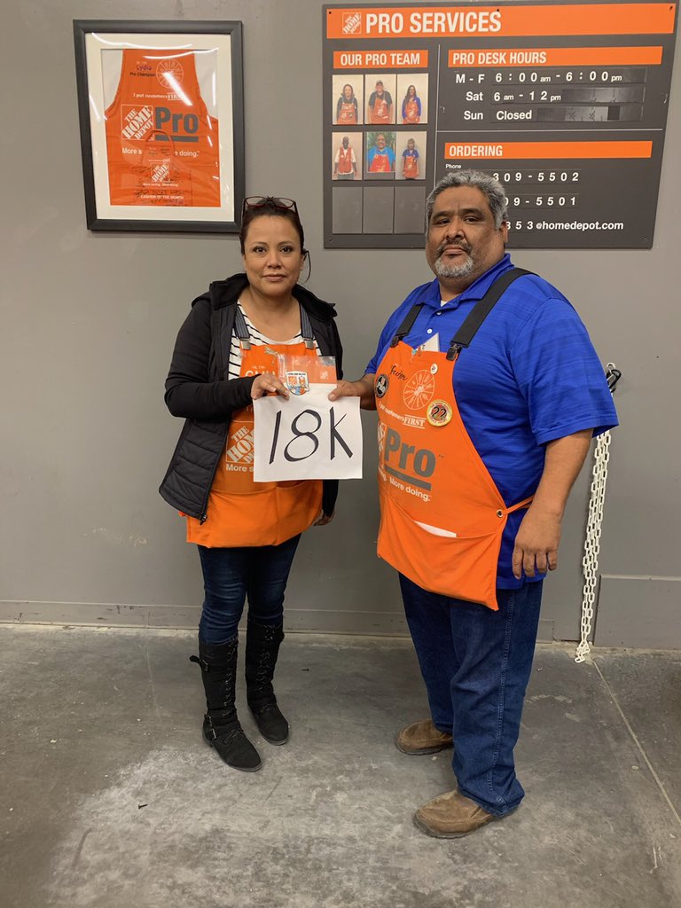 Good job finish out the week with a 18k sale! #THDMRO <a href="/Mikelenderman01/">Michael Lenderman</a> <a href="/TammyLu4/">Tomasita Luevano</a>