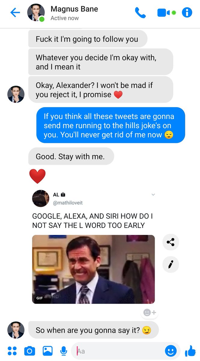 100. They have a conversation about THOSE TWEETS