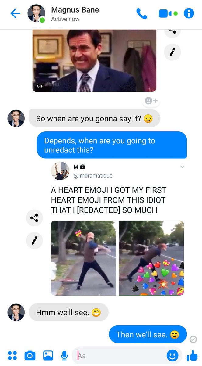 100. They have a conversation about THOSE TWEETS