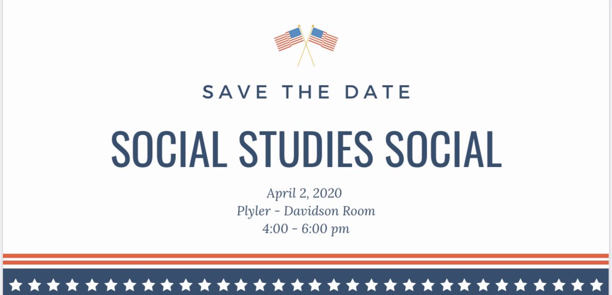 TylerISDSocStu's tweet photo. Save the date.... https://t.co/L93qr7g6SS