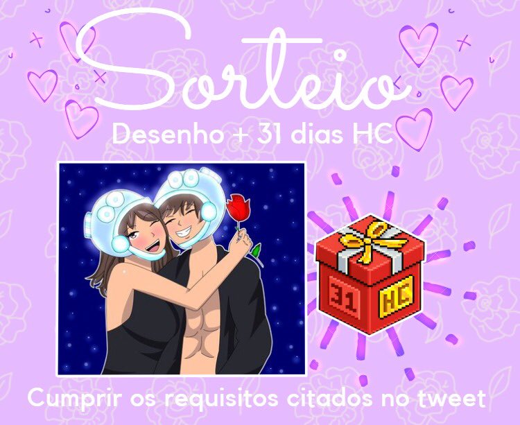 hblivinha's tweet photo. ✨SORTEIO DESENHO + 31 DIAS HC✨

✏️ Requisitos: 
- RT 🔄 + FAV ❤️
- Seguir @hblivinha e @opsmaluz 
- Marcar 3 amigos

🌟RESULTADO DIA 01/03/2020🌟
          BOA SORTE 💫

(O ganhador escolhe um amigo para estar junto na arte) #Habbo https://t.co/BzdIo7IdWY