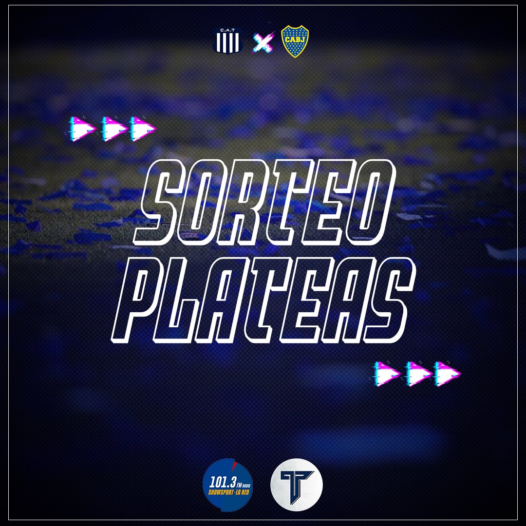 talleresenlared's tweet photo. ¡SORTEO! 

Gánate 3 Plateas Gasparini 

1️⃣ Seguí a @talleresenlared y @showsportlared 
2️⃣ Menciona a 2 amigos
3️⃣ RT 

⚠️ Se van a sacar 1 ganador por cada red social (Facebook, Twitter, Instagram) de esos 3 finalista saldrá el ganador para ver a #Talleres este domingo. 

🔵⚪️🔵 https://t.co/POnbNtMctl