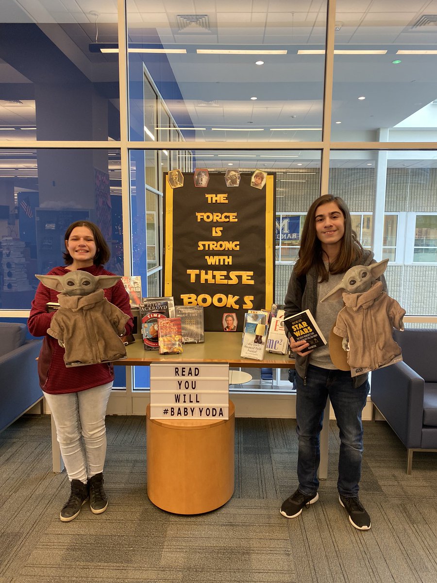 mhs_library1's tweet photo. Congrats to Alicia and Ricardo, winners of the library’s Yoda Trivia! #librarylife #babyyoda #methuenhighmediacenter #readyouwill #trivia https://t.co/OpjPXtee9f