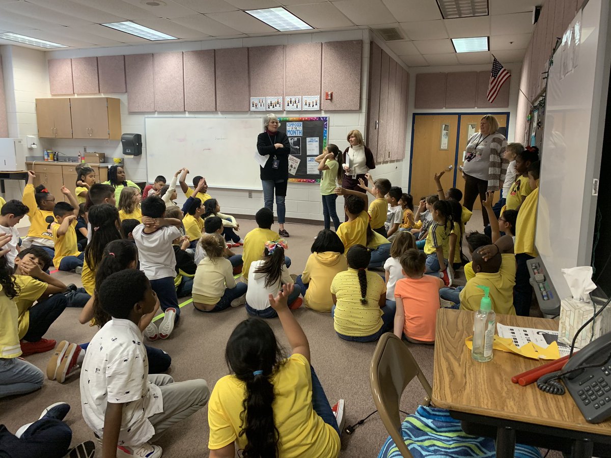 MissMoran90's tweet photo. We had such a good time today showing the school all the hard work we put into our 3rd Grade Character Assembly!! Here are some shots from practice today before our performance :) #WHES #WHSmiles #3rdGrade https://t.co/QSOcMI3Knf