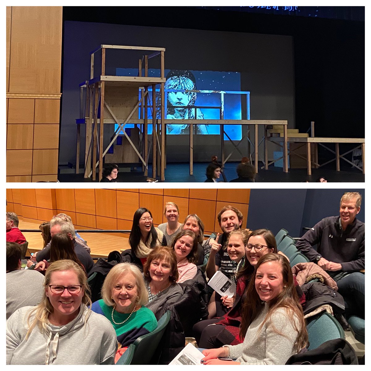 Look at all of our amazing teachers here celebrating opening night of #LesMiserables <a href="/DuxburyMusic/">Duxbury Music</a> @duxbury_ps <a href="/duxdrama/">Duxbury Drama Club</a>