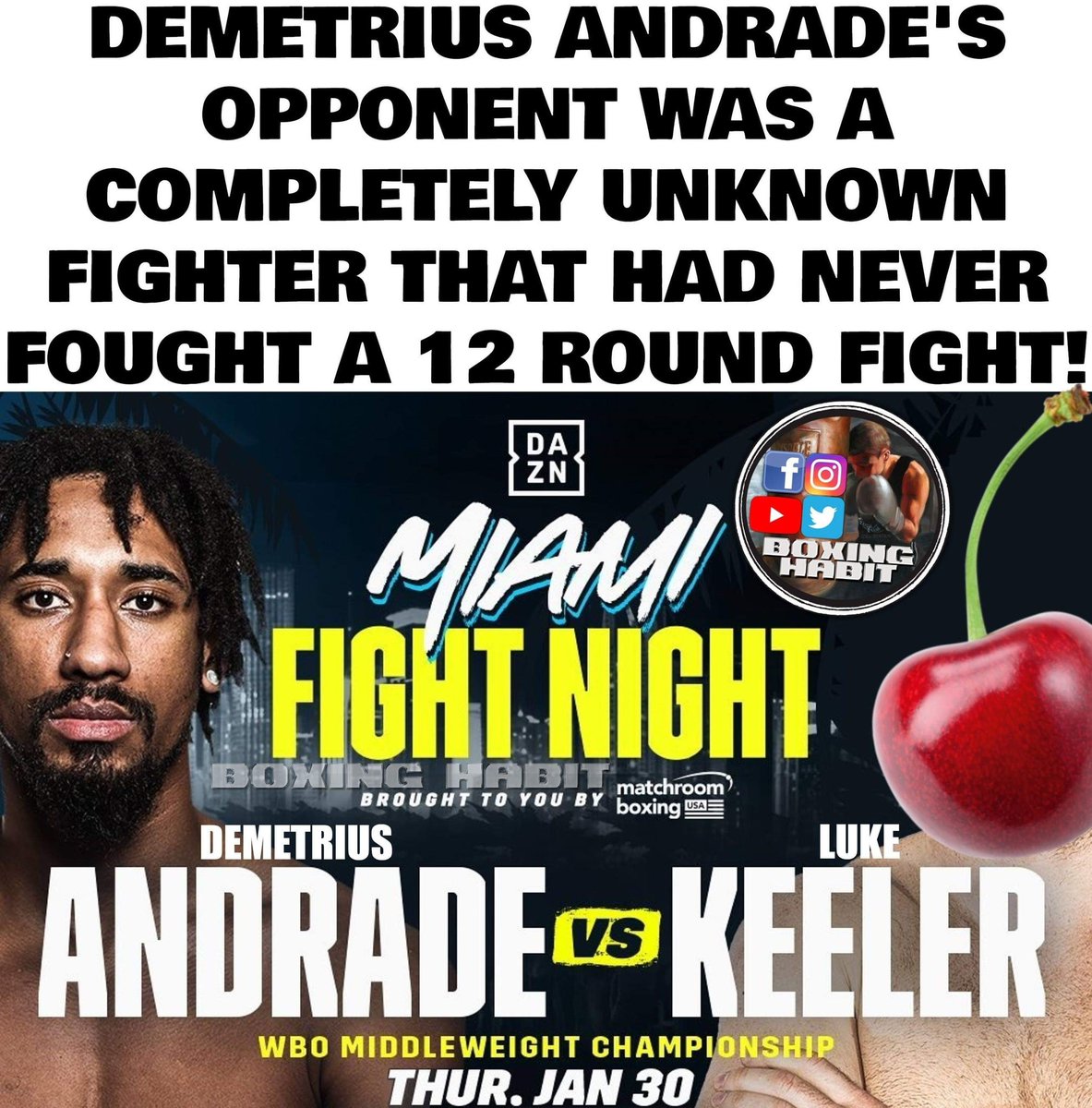 boxing_habit's tweet photo. Embarrassing
#demetriusandrade #eddiehearn #boobooandrade #booboo #matchroomboxing #dazn #kobe https://t.co/BbShcpglWs