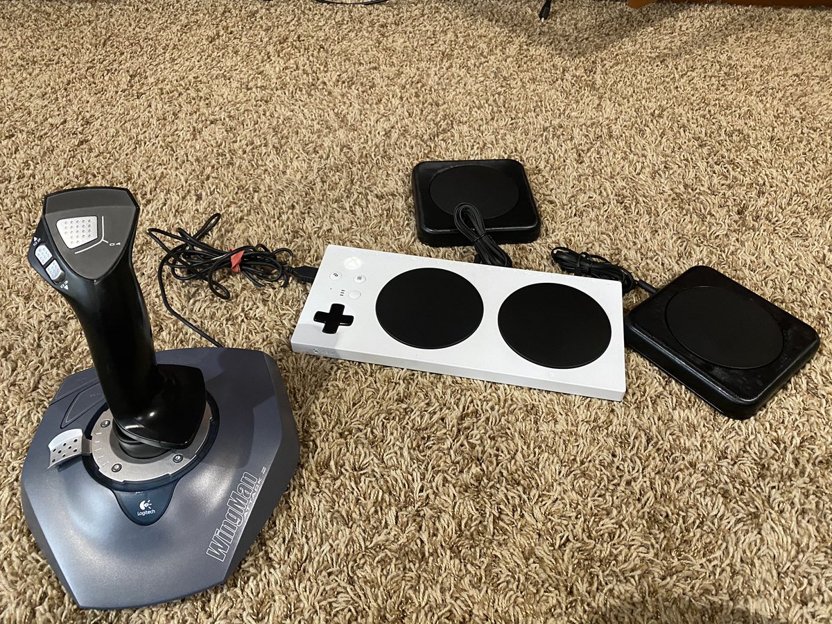 A joystick and big buttons for the Xbox Adaptive Controller