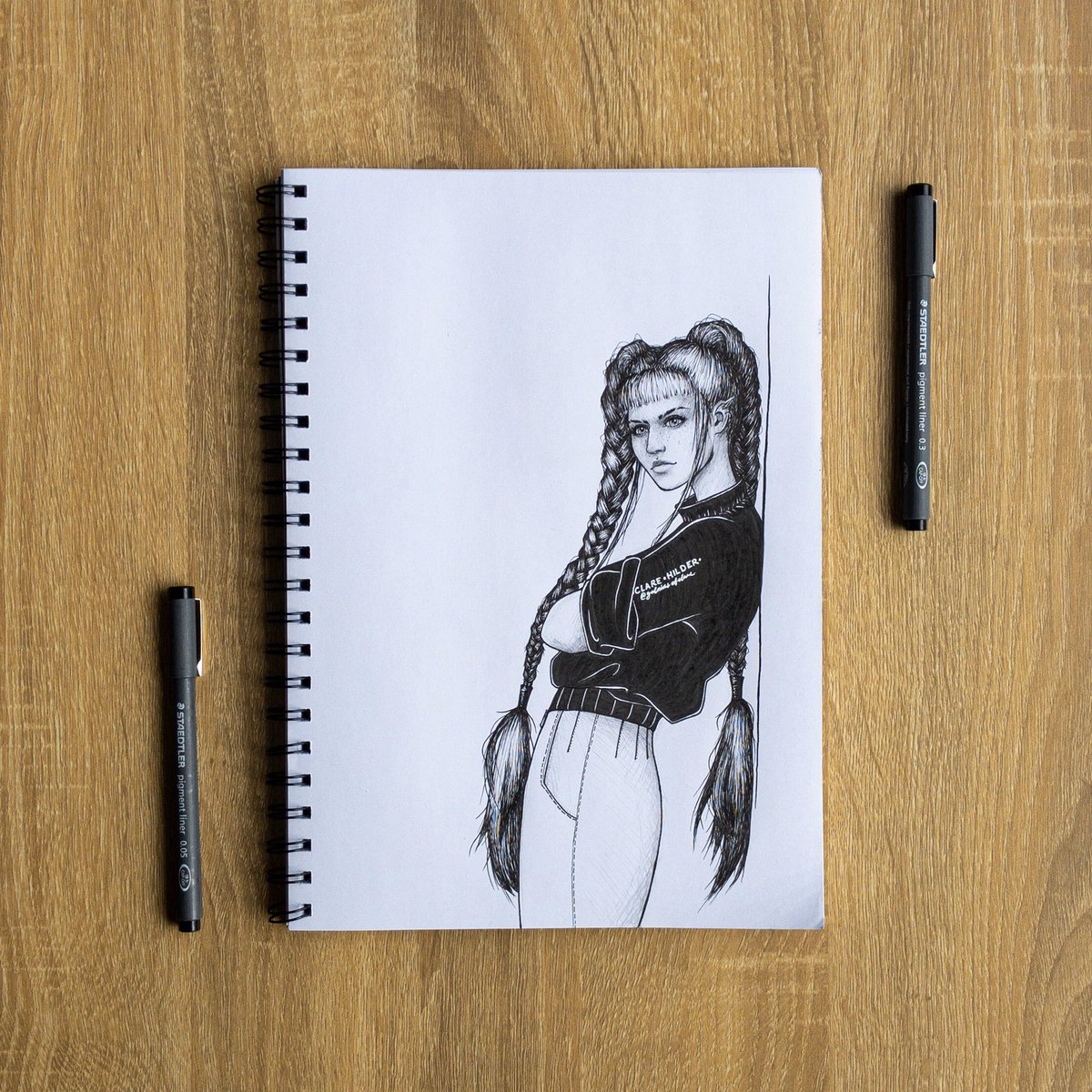 galaxiesofclare's tweet photo. My ink entry for @phlomux’s #drawthisinyourstylechallenge 🖤 https://t.co/SqYQGEquZO