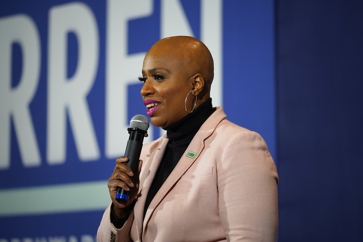 Ayanna Pressley in Ames.