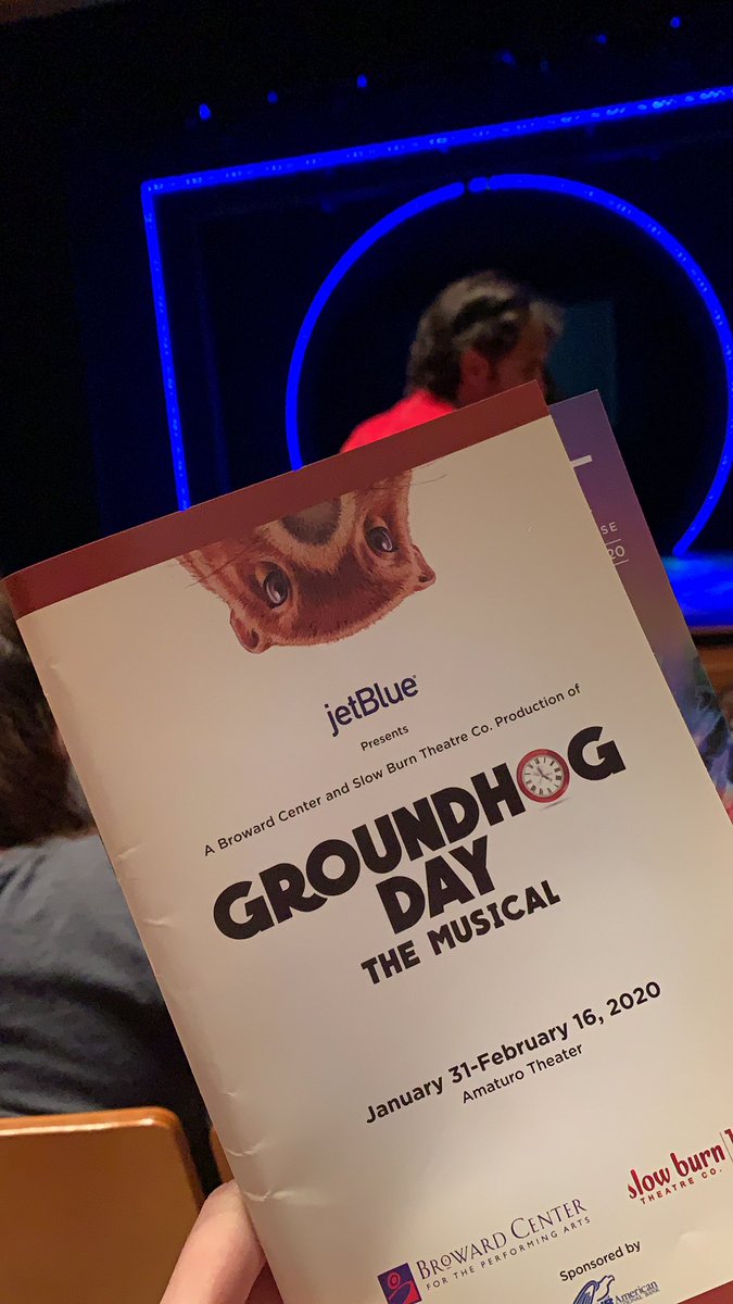 Come see Groundhog Day <a href="/browardcenter/">Broward Center</a> until February 16th #bcpata #browardcenter