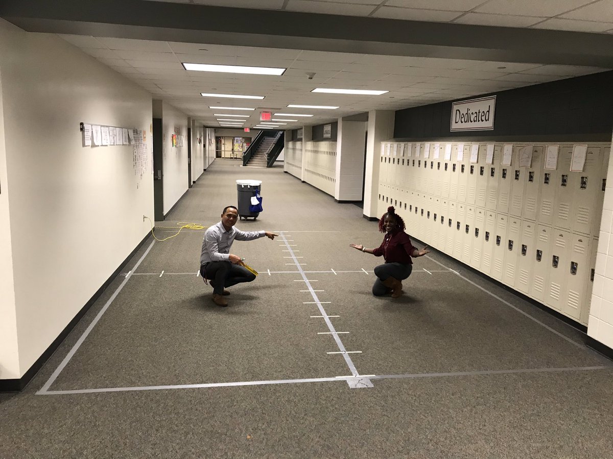 Have you heard about a full size coordinate grid on the floor? These are math teachers in <a href="/UlrichKISD/">Ulrich Intermediate</a>  practicing translations before students  can do it! <a href="/KleinISDMath/">Klein ISD Math</a>