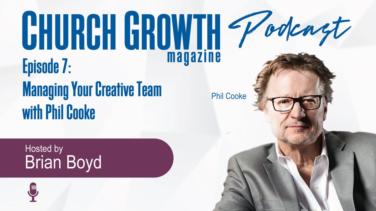 CGM Podcast Episode 7: Managing Your Creative Team 
@PhilCooke, Founder and CEO of @CookeMediaGroup
and host @brianboyd share the keys to success to managing your church creative teams. churchgrowthmagazine.com/podcasts/ #churchgrowth #creativeteams #media #communication #churchteams