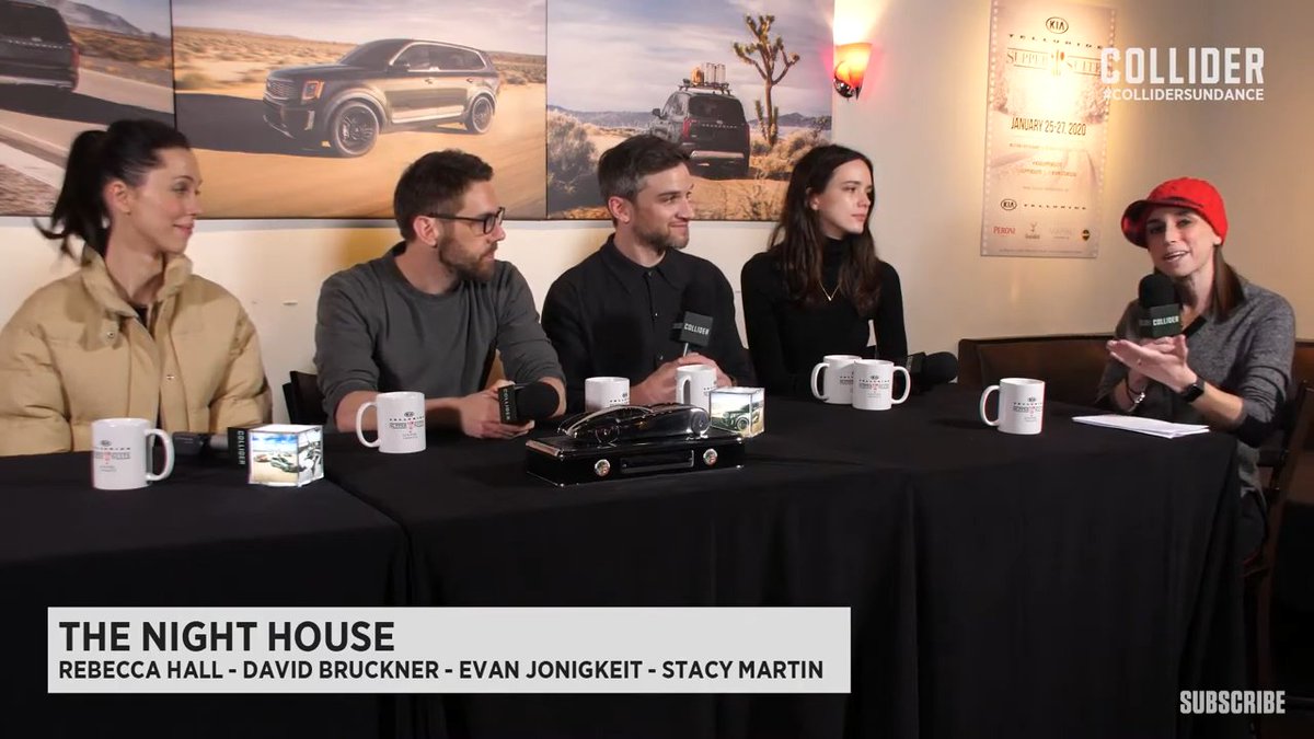 SteveCalderon85's tweet photo. #TheNightHouse Interview: #RebeccaHall, #DavidBruckner, #EvanJonigkeit & #StacyMartin
Perri Nemiroff chats with Hall, Bruckner, Jonigkeit & Martin about the film which was one of the bigger winners at #Sundance2020.
#ColliderSundance
#KiaSupperSuite
➡️ https://t.co/GvZu75nU9J https://t.co/QO3clFjJ3c