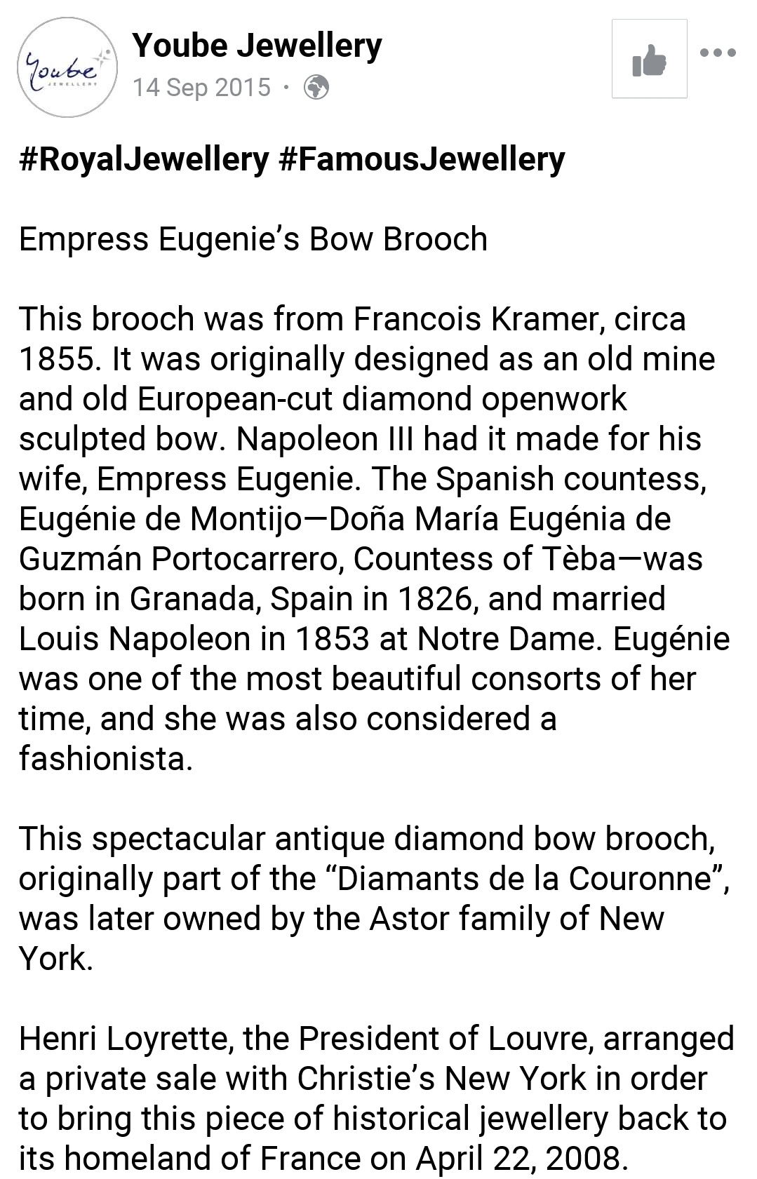 Empress Eugenie's Bow Brooch