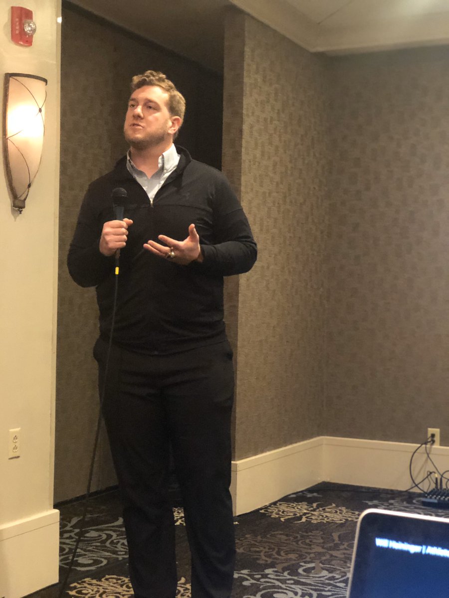 Empire8's tweet photo. Keynote speaker Will Heininger address the crowd at the 2020 #E8 Student-Athlete Summit! @NCAADIII @ChuckMitrano #e8summit #leaderscompetehere #whyd3 #DIIISAAC #NCAASAAC https://t.co/as1XVOow0w