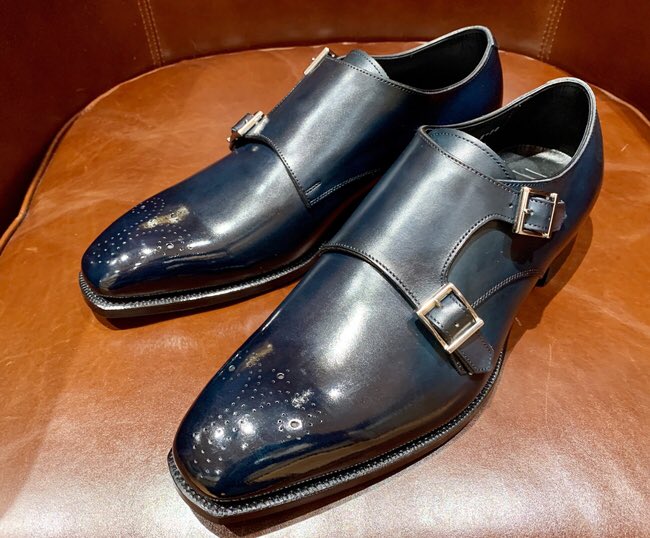 三陽山長 V Twitter 日本橋髙島屋s C 店 新作入荷 修一郎 源之介 スマートなr309ラストにメダリオンを施したプレーントゥがマッチしている新作ダブルモンクストラップ 源之介 奥行きのあるハンドフィニッシュネイビーとコーヒーの2色展開です 詳細はこちら