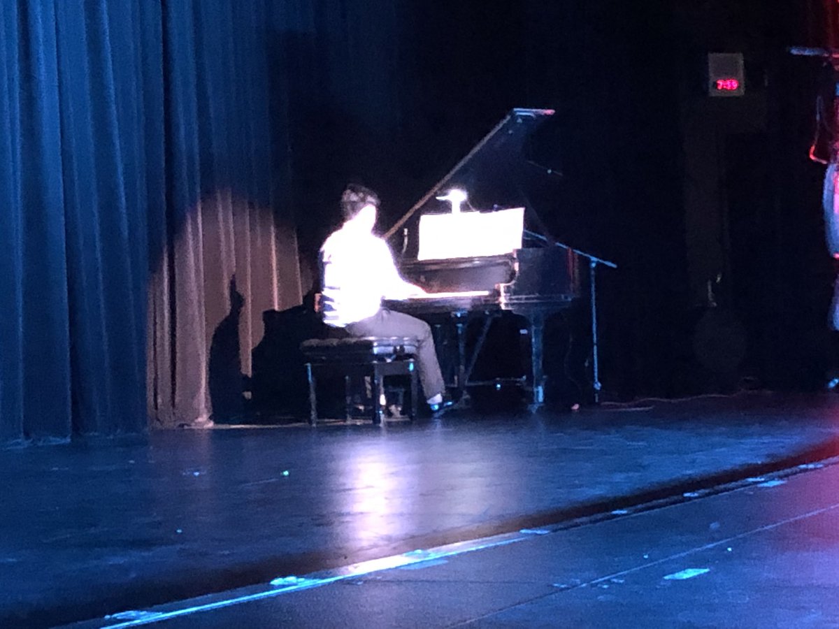 AHSHouseof2020's tweet photo. Alex Xin playing piano... https://t.co/xSvahvwzVX