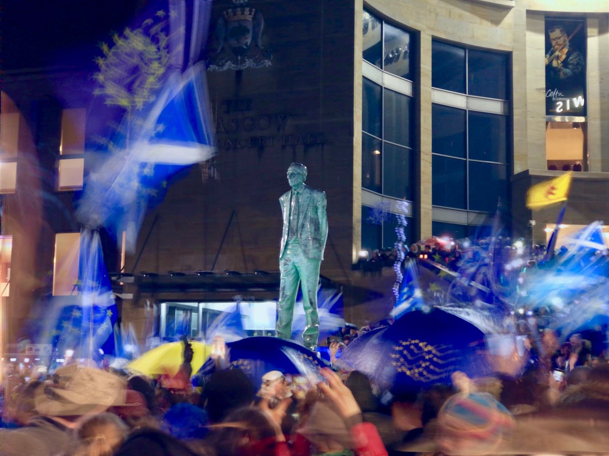 Anti-Brexit protect in Glasgow, 31 January 2020