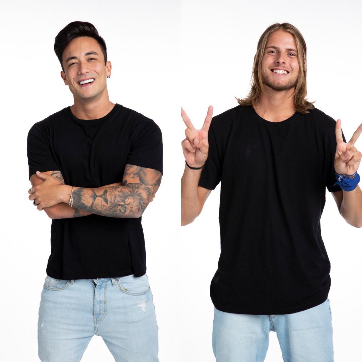 HugoGloss's tweet photo. PEGA FOGO, PARQUINHO! O time da #CasadeVidro do #BBB20 está completo. Caon, de 26 anos, e Daniel, de 22 anos, são os dois últimos participantes que entrarão na estrutura montada pelo programa... https://t.co/VlVRgUAO0x (Fotos: Divulgação) https://t.co/yr343c992r