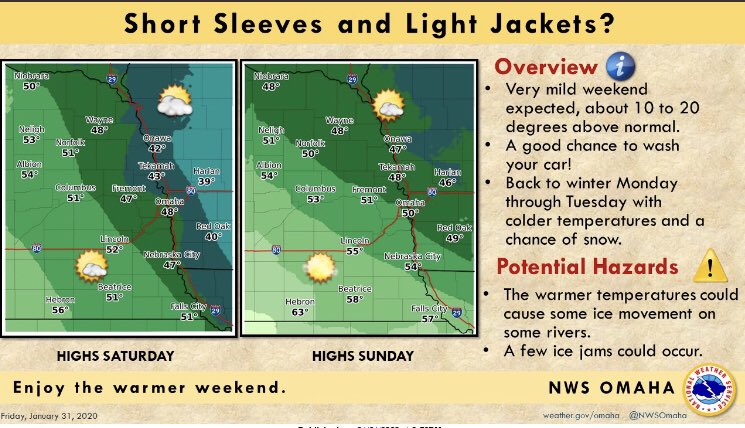 DistrictOperat1's tweet image. The warm temps are making us wait to see if @OPS_LoganSupt found her slogan to announce a snow day for students in the @OmahaPubSchool 
#OPSProud #wintercanwait