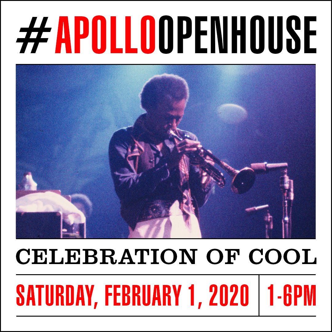 firelightmedia's tweet photo. Kick off #BlackHistoryMonth tomorrow with a free screening of @milesdavisfilm at @ApolloTheater! 

Activities throughout the day will conclude with a panel discussion featuring the film’s director @StanleyNelson1. Click here to learn more: https://t.co/OKAbT2INE7 #ApolloOpenHouse https://t.co/ninal4UgJz