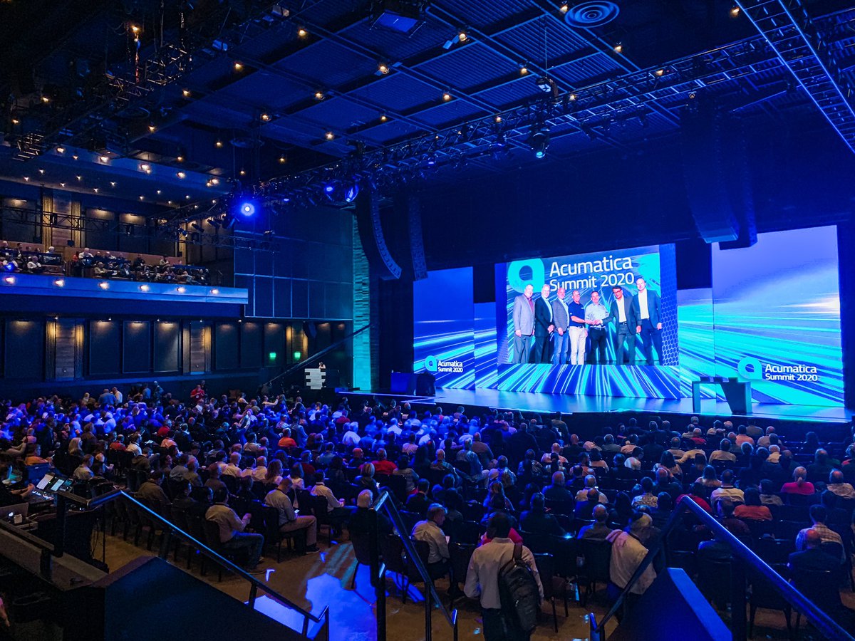 MTerrenz's tweet photo. Just wrapped up #AcumaticaSummit 2020. A hugely successful event connecting with our fantastic community of users, partners, and colleagues! See you next year! https://t.co/vA8IF2C2va