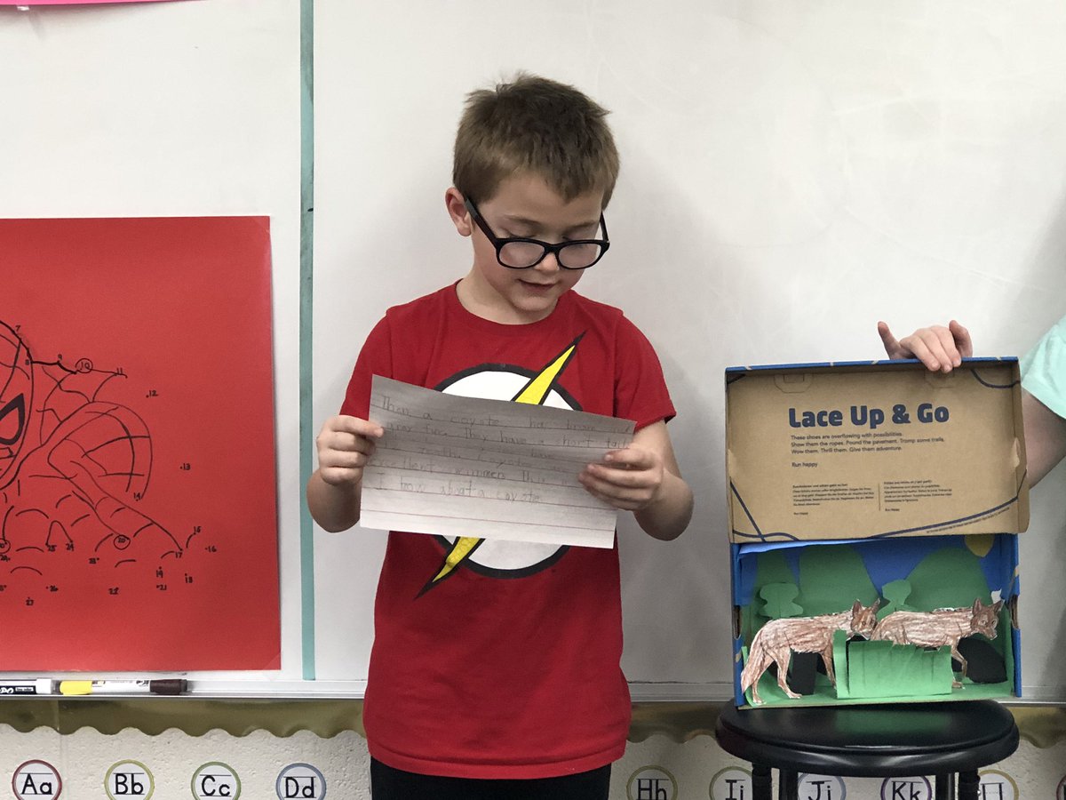 ashirley81's tweet photo. Finished our animal habitat projects. Kids did a fantastic job and had a blast sharing their work with the Kinders! #firstgradefun #maywoodpride @MaywoodSchool @MaywoodKinder https://t.co/SFf5CWYucH