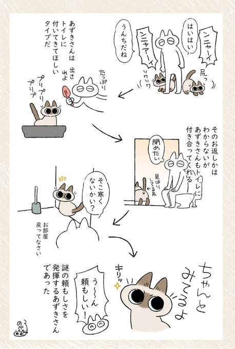 頼りがいあるなぁ #シャム猫あずきさんは世界の中心 