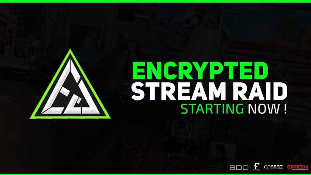 Encrypted_Gamin's tweet photo. @Encrypted_Gamin community raids will begin @ 6 PST! First we are starting off with @Speying1 and then swinging over to @dookieboolin Come on by, see the fun, and watch the #EncryptedFam in action! #GetEncrypted https://t.co/ja8JP8ajWV