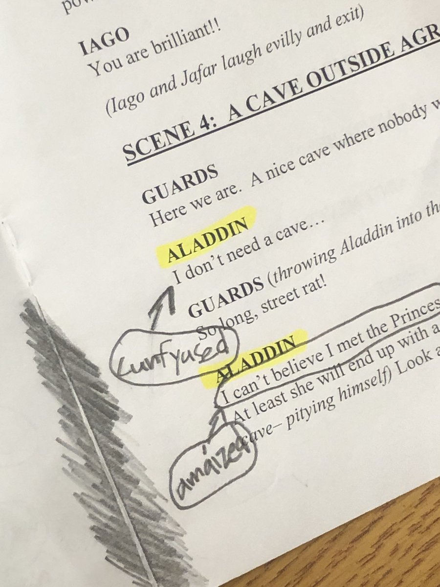 WOSnews's tweet image. Second graders are so dramatic...as they examine emotions of their characters and rehearse lines and gestures for their upcoming performance of Aladdin. @stageleftct  #mrslukeWOS 🧞‍♂️
