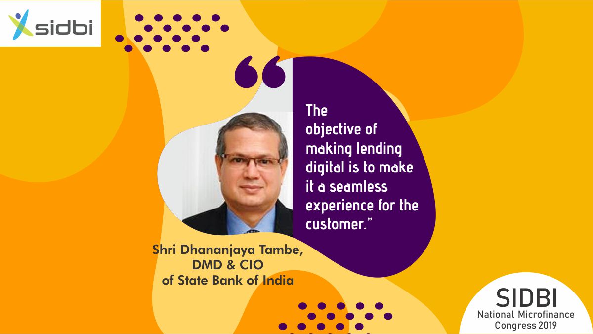 sidbiofficial's tweet photo. Shri DhananjayaTambe, DMD &amp; CIO, @TheOfficialSBI , a key speaker at the SIDBI National #MicrofinanceCongress2019 explains the benefits of digital lending to common man. The conference was held on 26th &amp; 27th November in Mumbai. Watch him speak: https://t.co/DP0Xrvkawl #Throwback https://t.co/vlUWJkqCiK