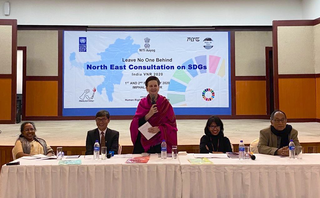 ‪As India preps to present its Voluntary National Review at the upcoming High-level Political Forum, we are in #Manipur discussing the #LeaveNoOneBehind agenda with civil society representing north east 🇮🇳 ‬

‪India is conducting regular & inclusive reviews of the progress on #SDGs ‬