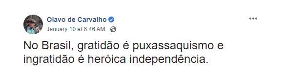 _fmorgenstern's tweet photo. No Brasil, gratidão é puxassaquismo e ingratidão é heróica independência.

https://t.co/IxD92I3ctQ https://t.co/i6HRGiLyXk