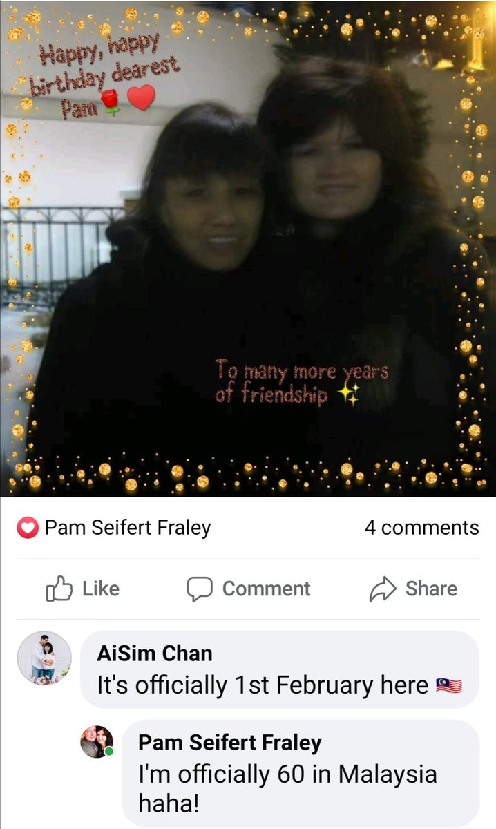 aisimchan's tweet photo. @peacesignpam @DavidArchie Officially 60th 🎂 Happy birthday Pammmm🎊🎉🎈 https://t.co/EFpX3iYRP5