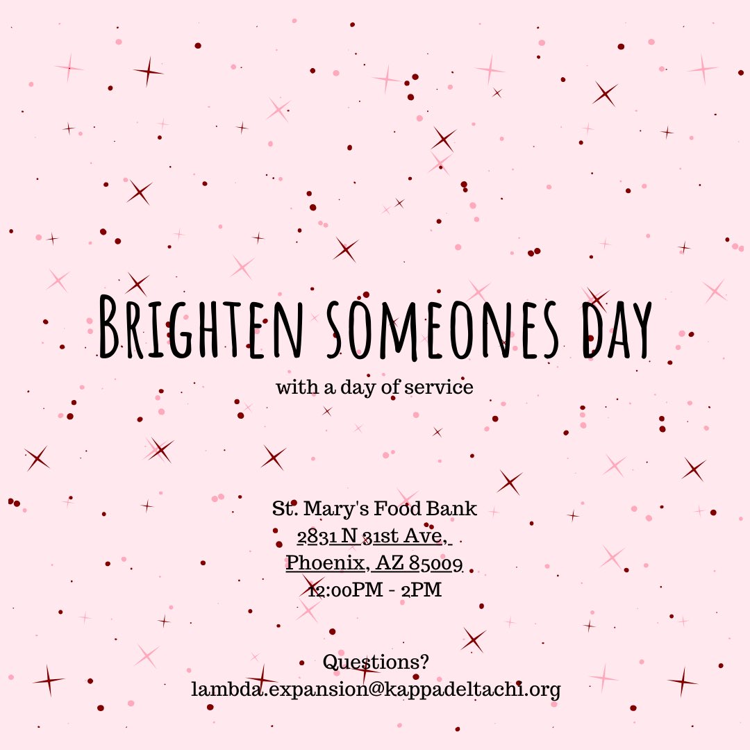 ✨Joins us for a day of service, with the ladies of Kappa Delta Chi✨