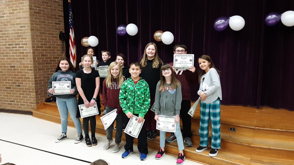 Celebrated our Lions Quest Pride and our Leaders today. Love being able to celebrate our students! 💜