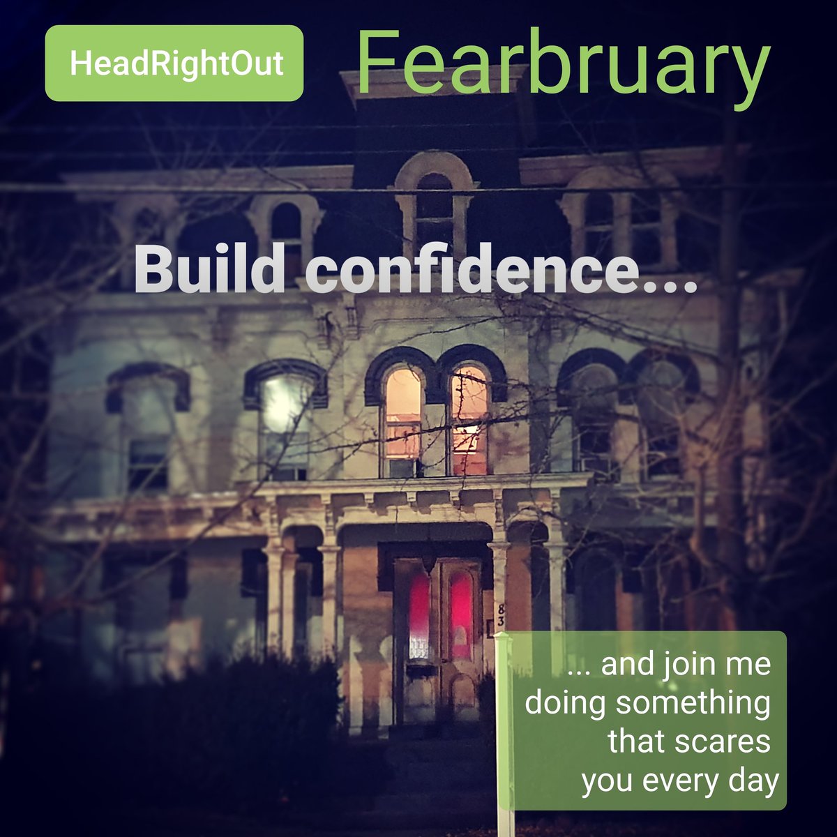 HeadRightOut's tweet photo. It's nearly FEARBRUARY! Who's in? It doesn't need to be jumping out of a plane (π€£π© famous last words!) Just a plan to set yourself a goal to #HeadRightOut of your #comfortzone, every day. Join me & post your daily goals with the hashtag #fearbruary #scaryisgood https://t.co/ePtM0HW3PJ