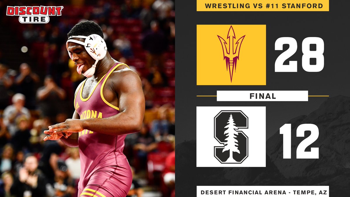 SUN DEVILS WIN‼️

No. 4 Arizona State beats No. 11 Stanford to finish the season with a perfect 8-0 record at home!