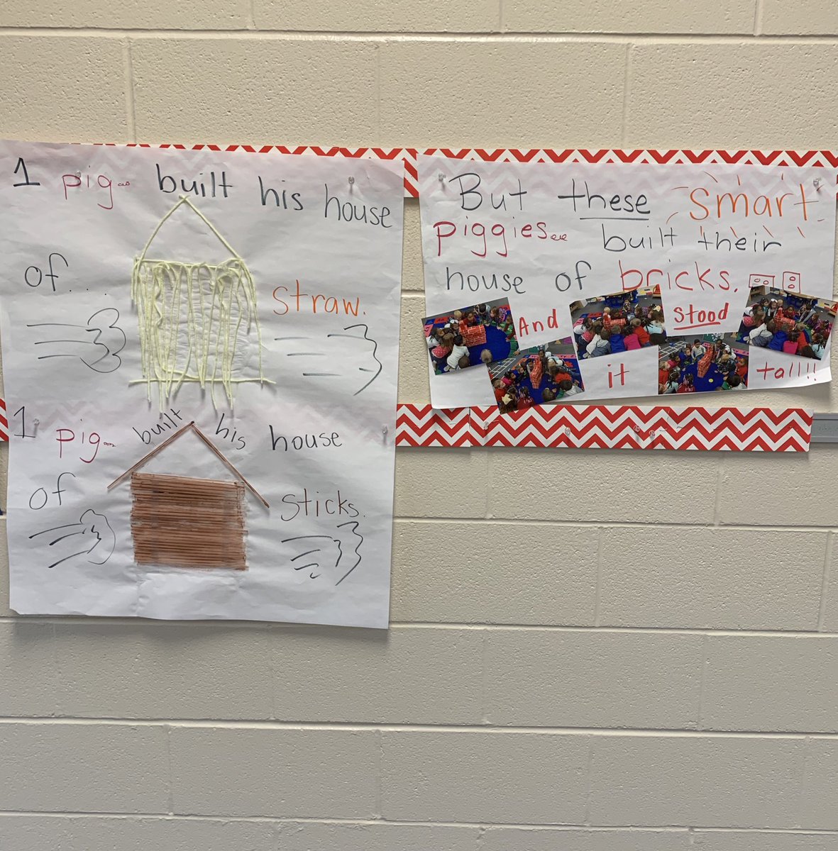 StaceyLou__'s tweet photo. Exploring all types of tools and materials with the Three Little Pigs. #BigDayforPreK #3LittlePigs #SmartPiggies https://t.co/QgKvVLlZih
