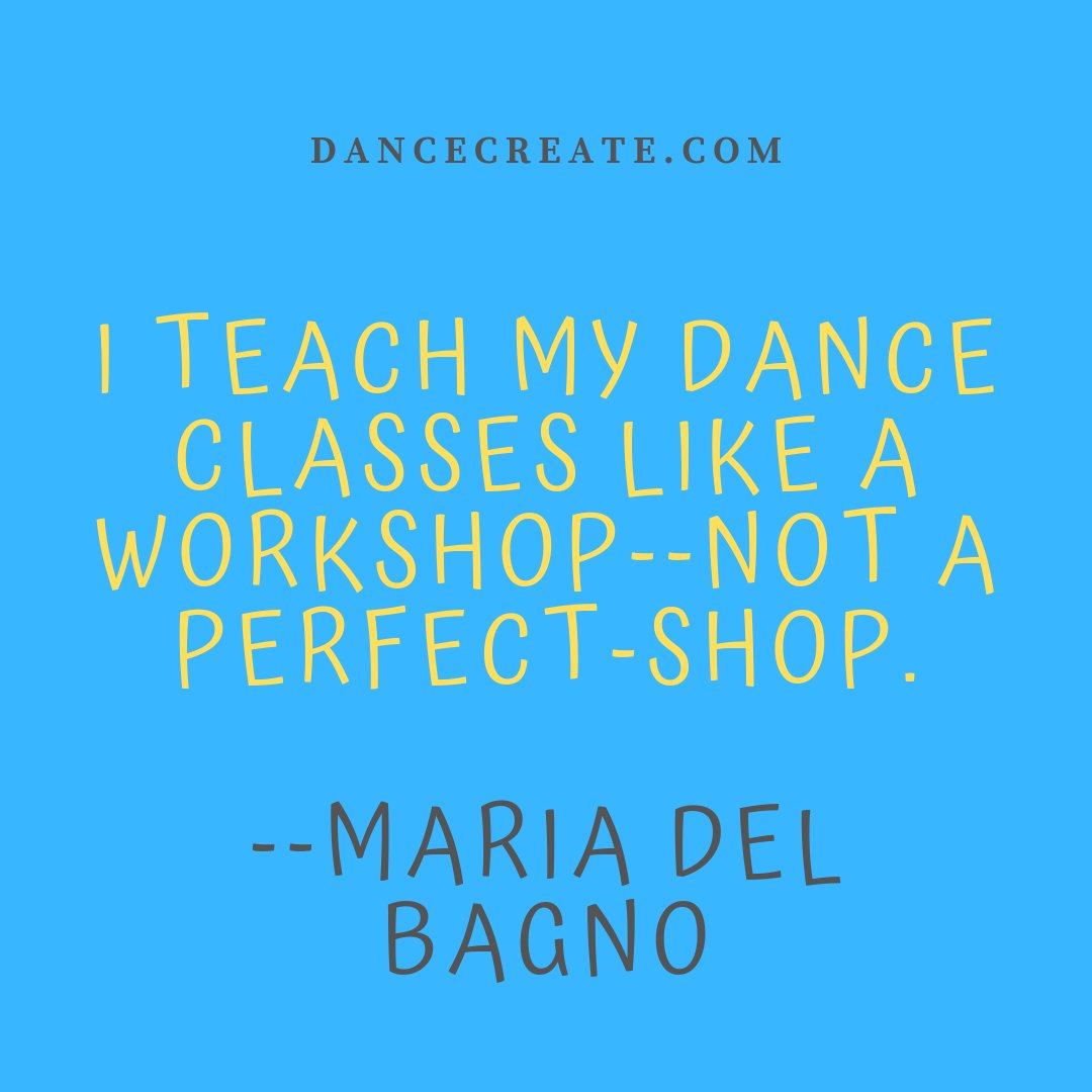 dancecreate's tweet image. &quot;I Teach My Dance Classes Like a Workshop--Not a Perfect-Shop.&quot;
--Maria Del Bagno
Come learn to dance in a safe environment where you can ask questions and progress at your own pace!
#DanceCreate #DanceClasses #DanceBasics #MoveYourBody #DanceLA