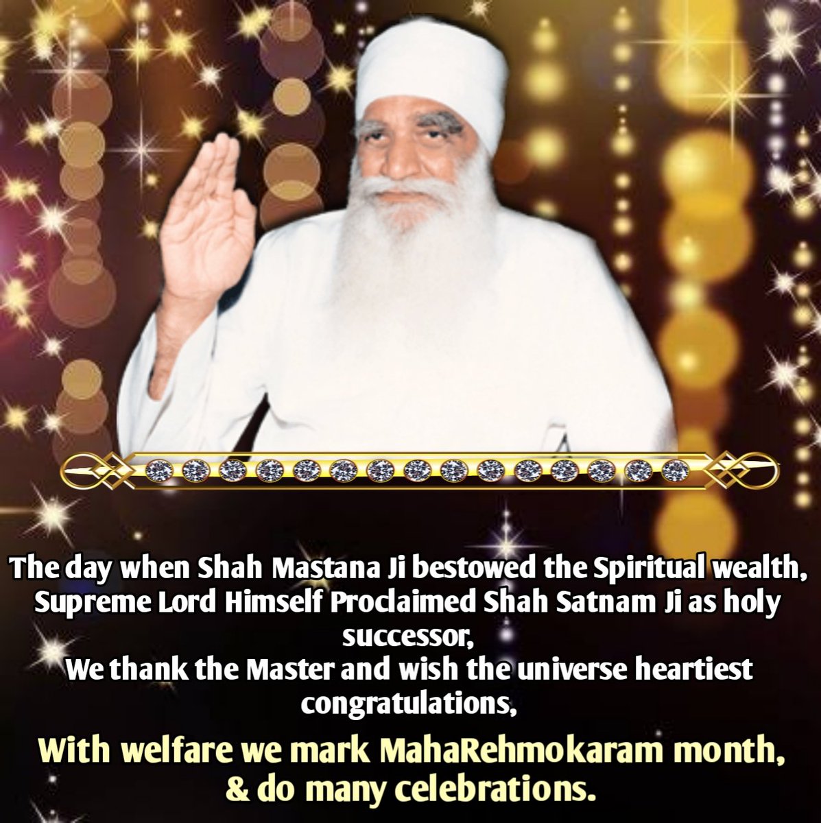 iHoneyPie's tweet photo. Heartiest Congratulations to the whole universe on pious #GuruGaddiMonthOfShahSatnamJi Maharaj.... #TrueCareTaker 🙏💕✨☺️ https://t.co/5B5uFqqQua