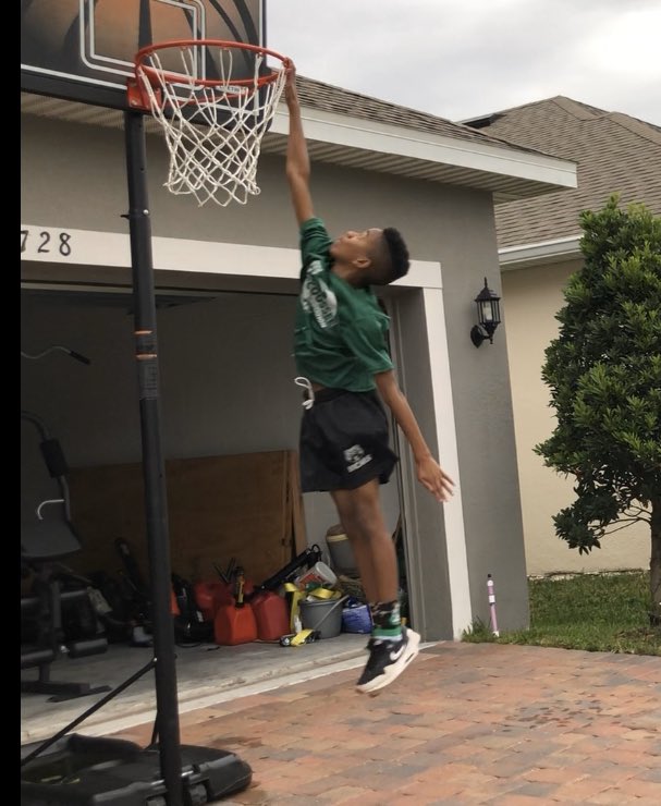 Nephew getting up there  ..6th Grader #NBAAllStar