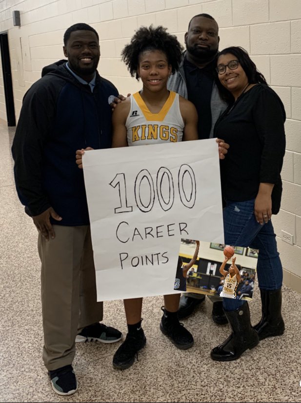 wwilsonlr40's tweet photo. Congrats to Saniya Wilson ‘22 for joining the career 1000 points club tonight! Needed 21 pts got 35 pts! Thanks to Gaston Day and Kings Mountain for believing in her as a young baller! #sophomoreseason #2yearsleft https://t.co/3qzZBsxXDv