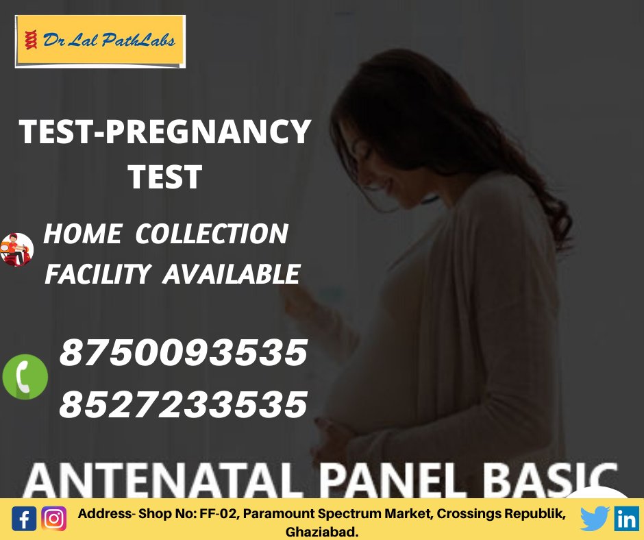DrLalpath's tweet photo. Test- ANTENATAL PANEL BASIC

HOME COLLECTION FACILITY AVAILABLE.!

Please call Now - 8750093535, 8527233535.

Address- Shop No: FF-02, Paramount Spectrum Market, Crossings Republik, Ghaziabad.

#dr_lal_path #paramount #crossings #republik #ghaziabad #antenatal #vitamind #hydroxy https://t.co/kfFVhigueb
