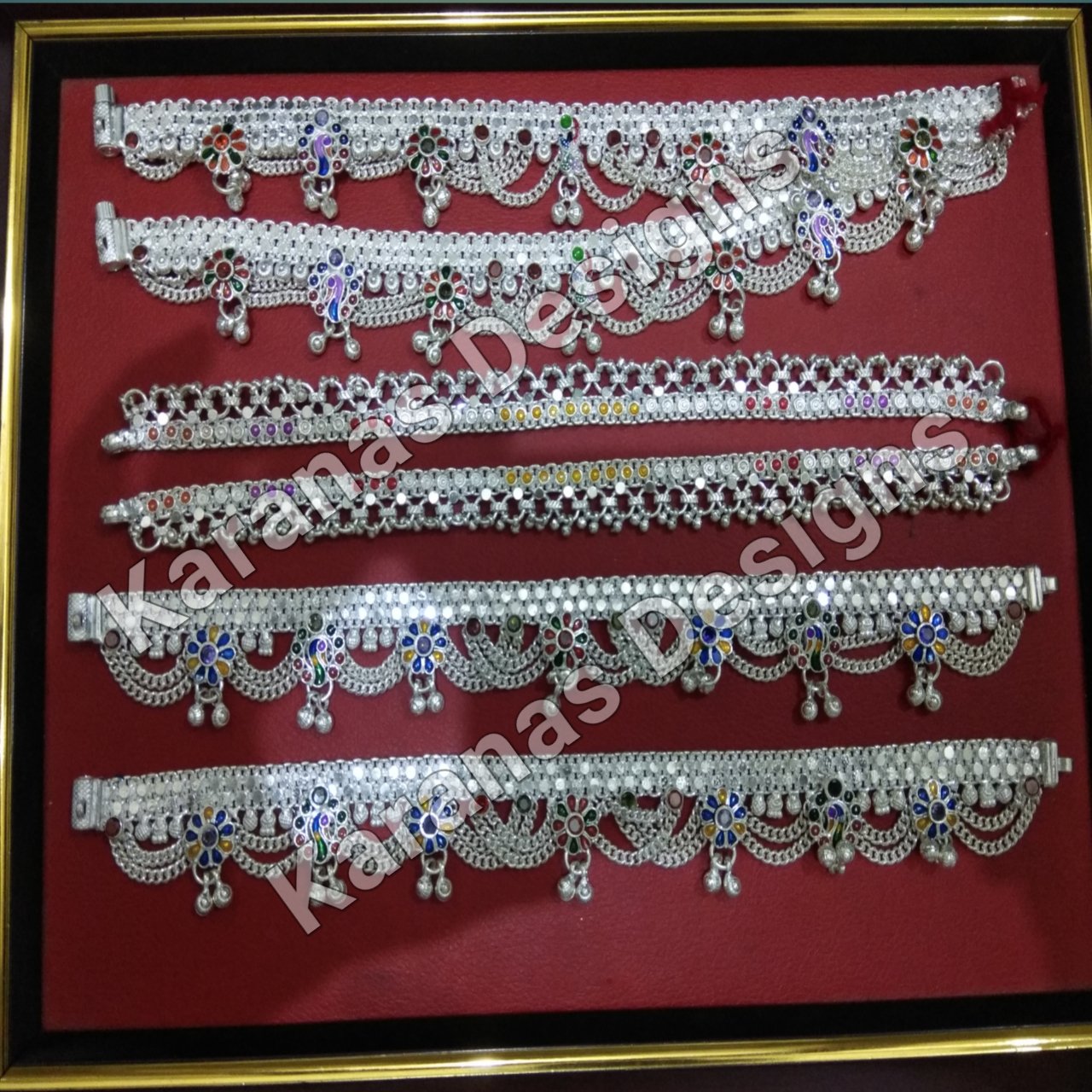 Silver leg chain designs cheap with price
