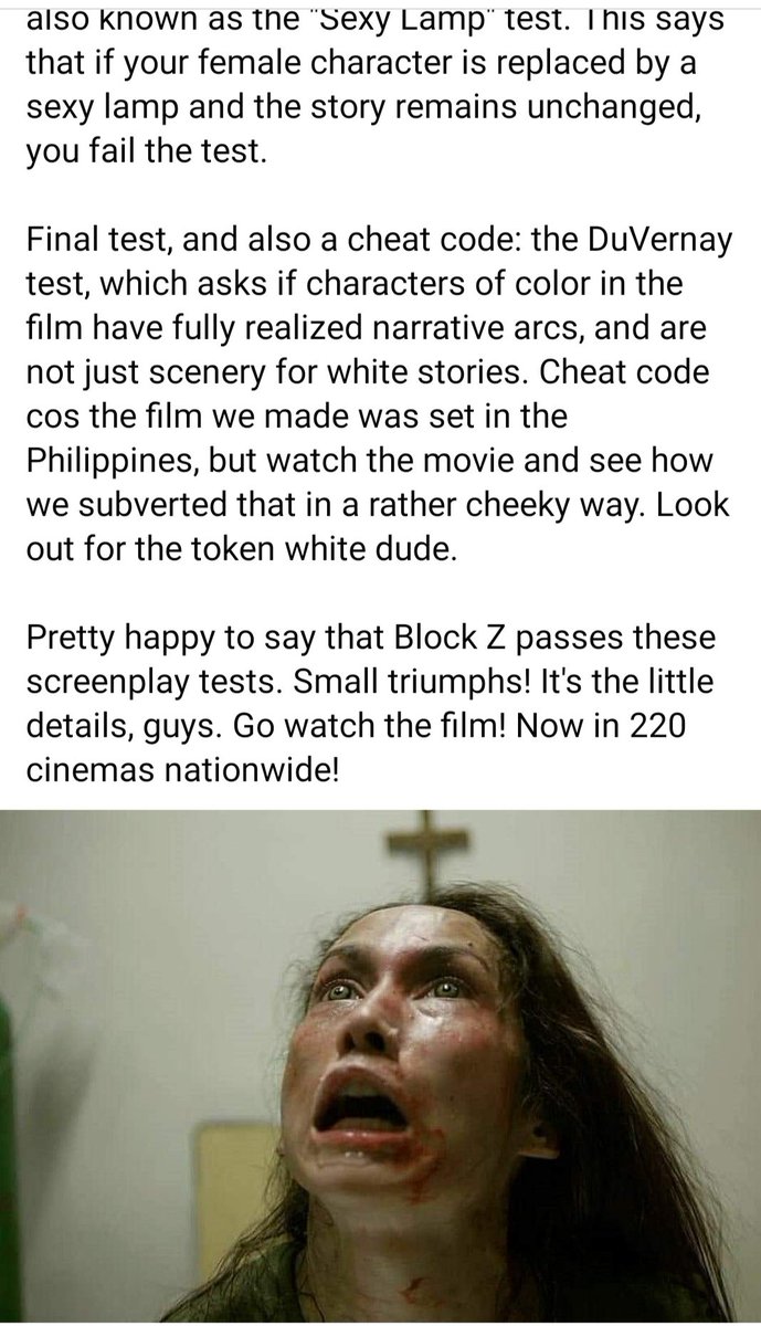 MikhailRed's tweet photo. An important read from our screenwriter Mixkaela Villalon. #BlockZ and the Bechdell Test. https://t.co/8zqy3YfBSJ