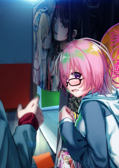「せせせ先輩っ ほんとにここで…?///」

何があったか妄想させるようなのが大好き(1/2)
#マシュ 