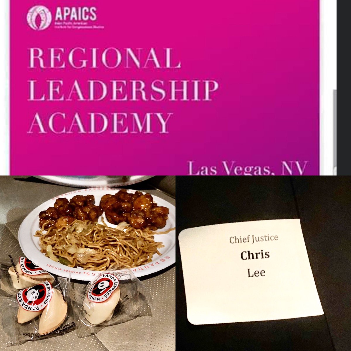 JudgeChrisLee's tweet image. Perks of campaign season-get to take home food for the kids (actually didn’t see anyone else making a to-go plate but oh well)...and sometimes I get promoted to Chief Justice. Also, Kat great reception APAICS for the Academy. #foodmightnotmakeithome #foodwontmakeithome