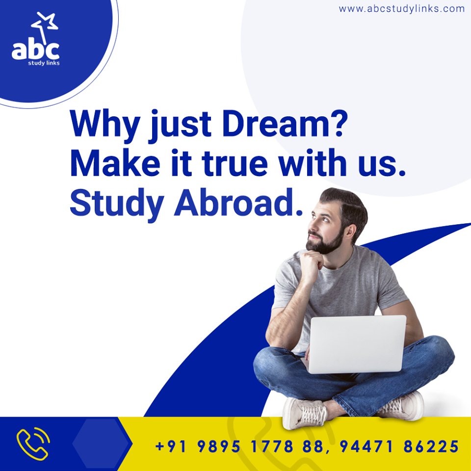 ABCStudy_Links's tweet image. Why just dream?
Make it true with us
Visit : abcstudylinks.com
Call : 9895177888, 9447186225
#StudyAbroad #Study #abroad #ABCStudyLinks #culture #career #education #work #live #future #Visa #college #course #destination #Canada #China #UK #Newzeland #Australia #overseas